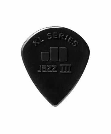 Jim Dunlop 47RXLS Nylon Jazz III XL Guitar Picks Black Stiffo - 1.38mm Black