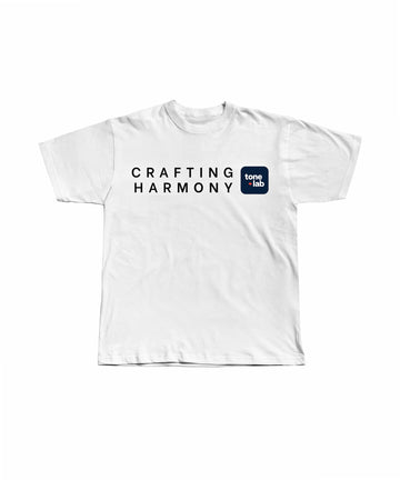 Tone Lab's Crafting Harmony White T-Shirt