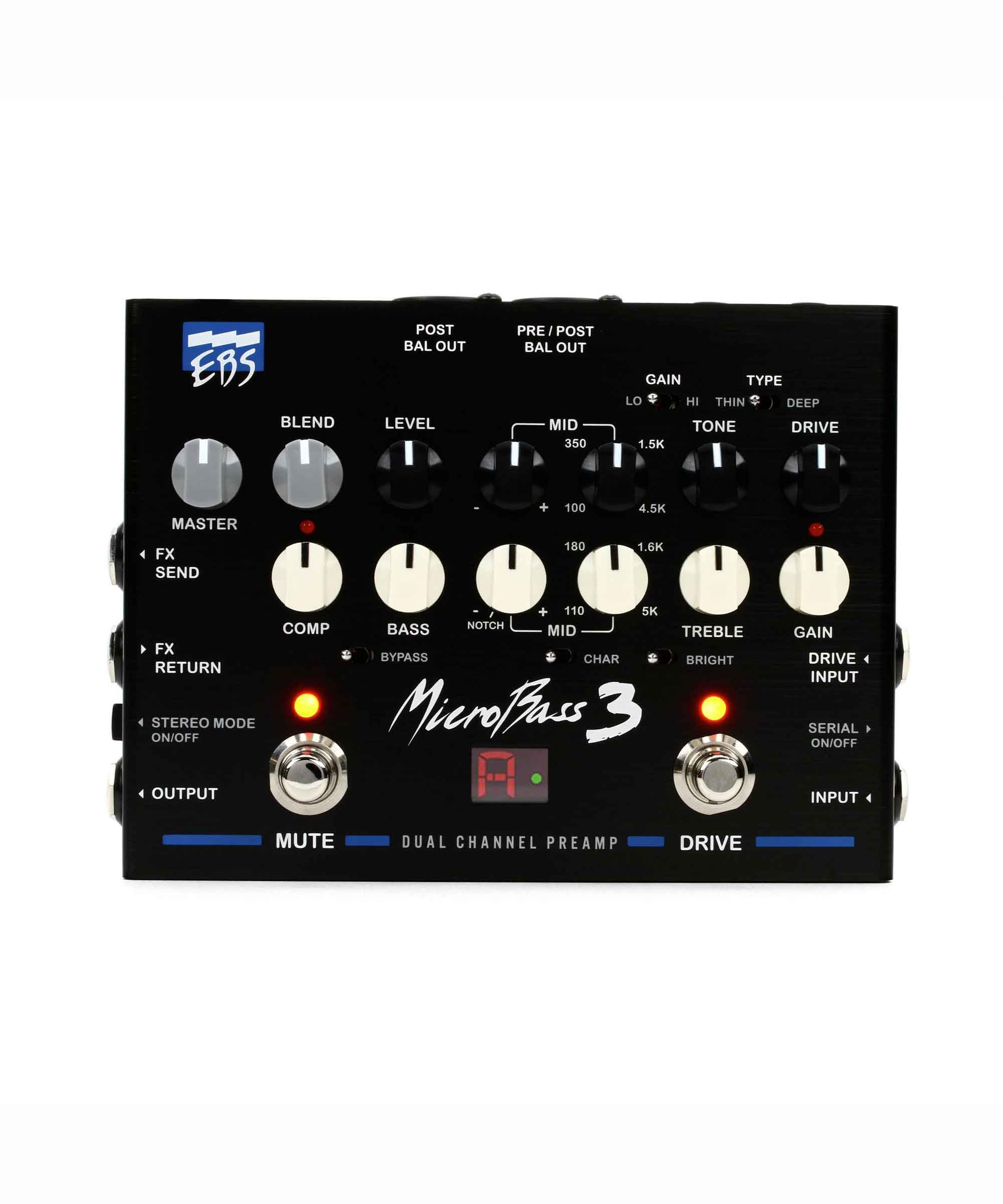 EBS MicroBass 3 2-channel Preamp Pedal