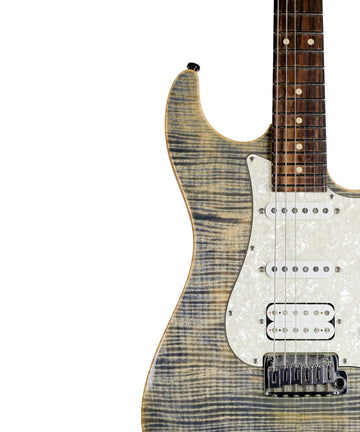 Suhr Standard Pro Electric Guitar, Trans Blue Denim/Slate