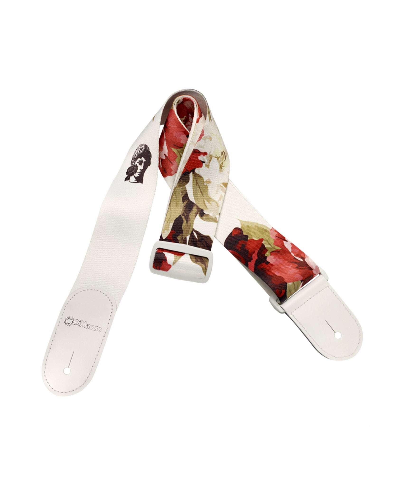 DiMarzio DD3147 Tim Henson Polyphia Floral Muse Guitar Strap - White