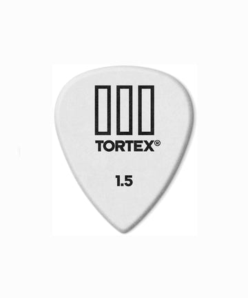 Jim Dunlop Tortex TIII Guitar Picks - White, 1.50mm